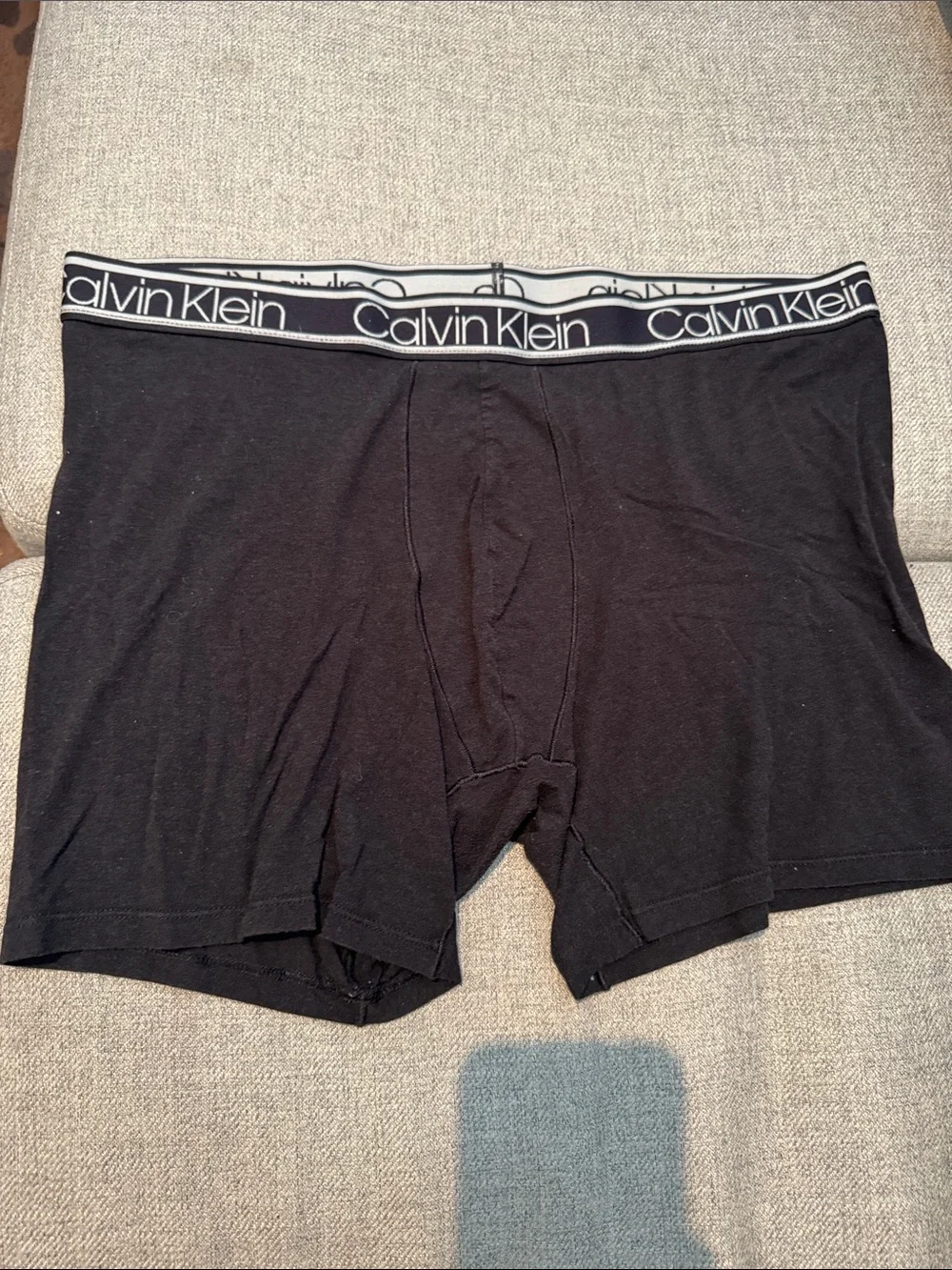 Calvin Klein Black Boxer Briefs with Logo Waistband
